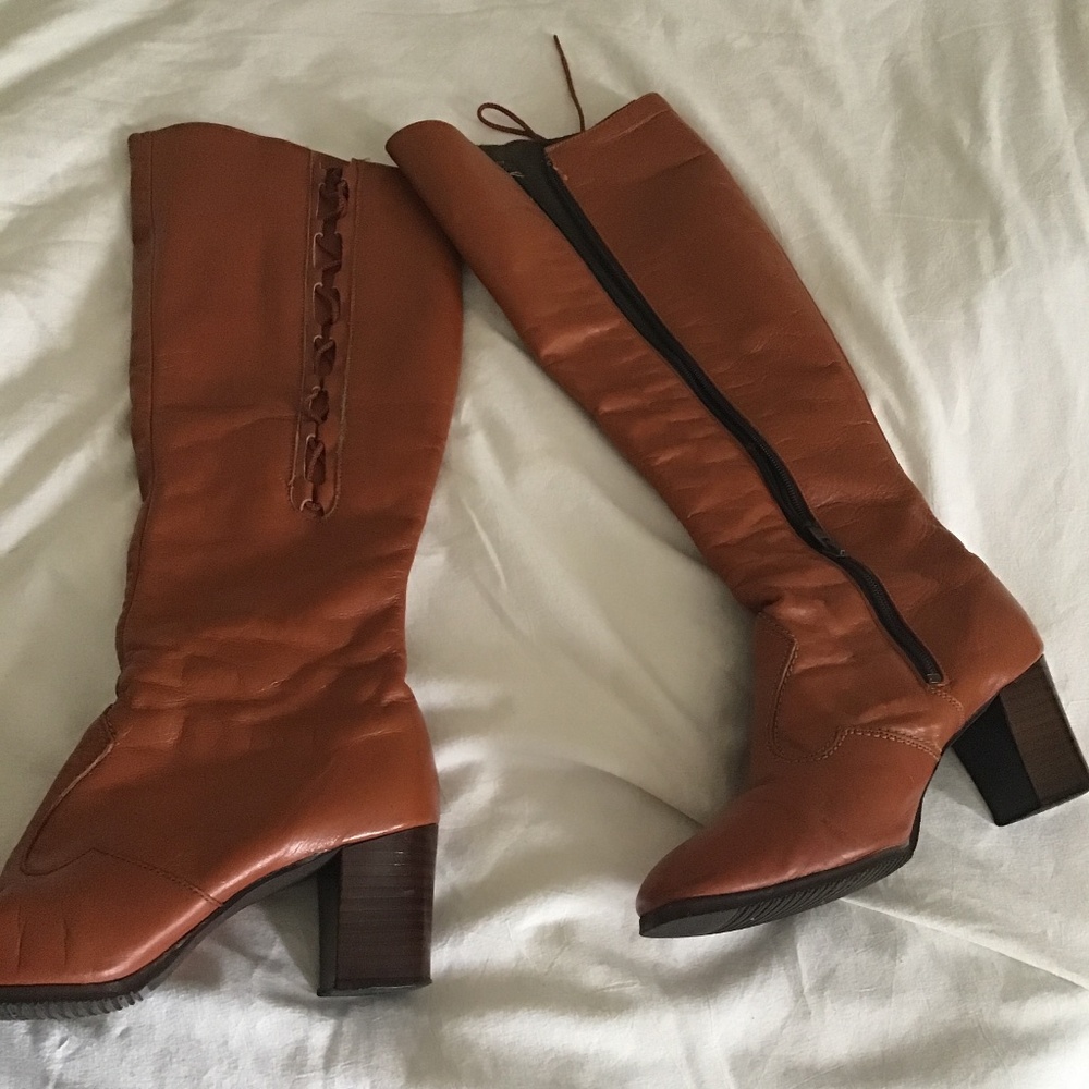 Vintage Tall lace up boots